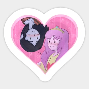 Bubbline. Marceline & PB. Adventure Time Sticker